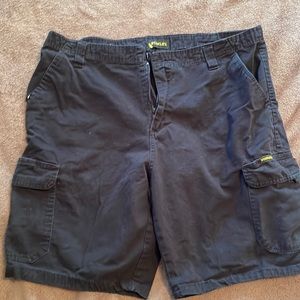 Men’s black cargo /work  shorts size 38. Stanley